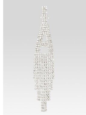 Retroféte Women's White Alphabet Earring